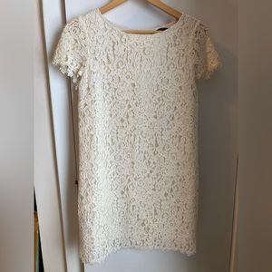 Zara Woman Lace Shift Mini Dress